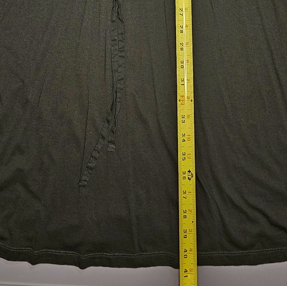 [GAP] Navy Blue Drawstring Waist Midi Dress 《XL》 3/4 Sleeve - Picture 10 of 16